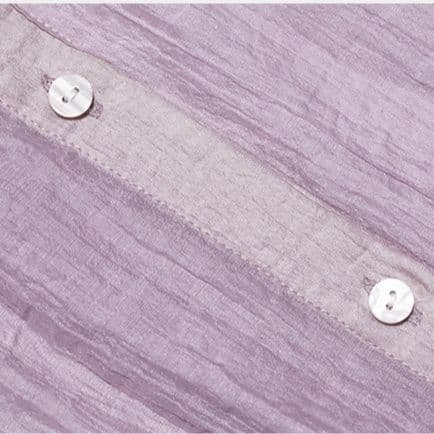 リボンブラウス 透け感シアー生地大きなリボンタイ付きブラウス